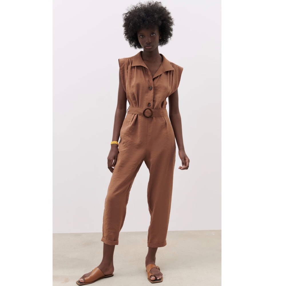 LONG BELTED JUMPSUIT